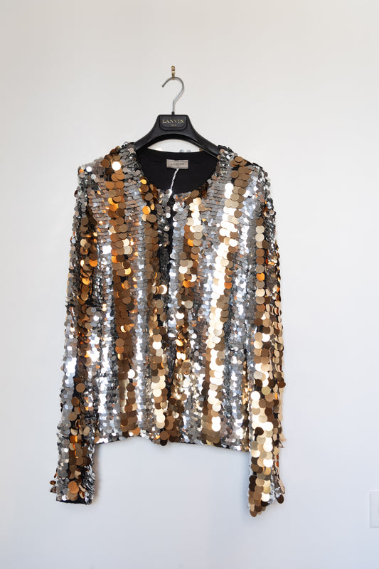 VINTAGE LANVIN SEQUIN BLAZER